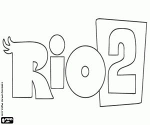 Coloriage Logo du film Rio 2