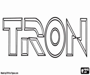 Coloriage Logo du film Tron