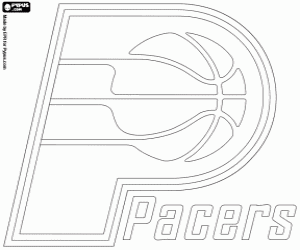 Coloriage Logo du Indiana Pacers
