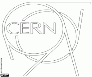Coloriage Logo du laboratoire CERN