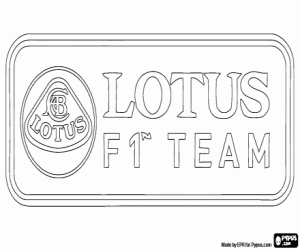 Coloriage Logo Lotus F1 Team