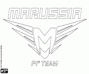 Coloriage Logo Marussia F1 Team
