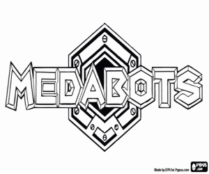 Coloriage Logo Medabots