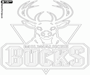 Coloriage Logo des Milwaukee Bucks