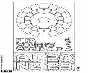 Coloriage Logo Mondial féminin de la FIFA 2023