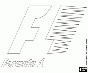 Coloriage Logo officiel de Formule 1