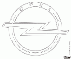 Coloriage Logo Opel