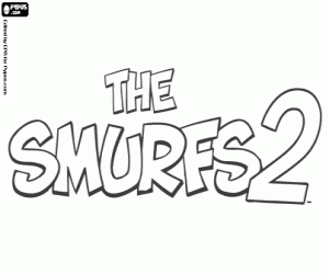 Coloriage Logo original de The Smurfs 2