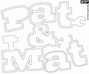 Coloriage Logo Pat et Mat