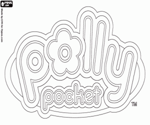 Coloriage Logo Polly Pocket