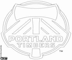 Coloriage Logo du Portland Timbers