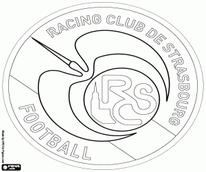 Coloriage Logo du RC Strasbourg