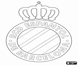 Coloriage Logo du RCD Espanyol Barcelone