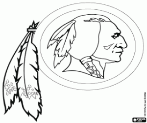 Coloriage Logo des Redskins de Washington