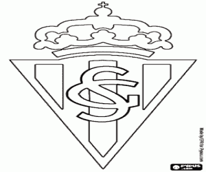 Coloriage Logo du Sporting de Gijón
