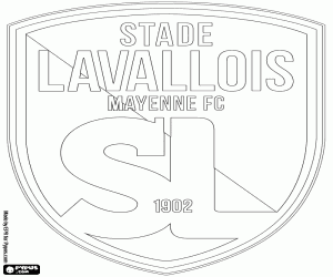 Coloriage Logo du Stade Lavallois