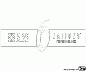 Coloriage Logo Tournoi Six Nations de Rugby
