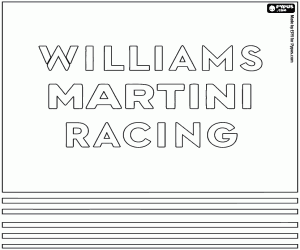Coloriage Logo du Williams Martini Racing