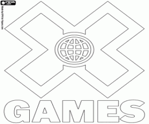 Coloriage Logo XGames