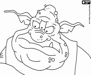 Coloriage L'ogre Englebert l'énorme