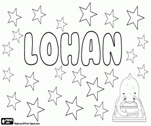 Coloriage Lohan, nom masculin
