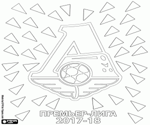 Coloriage Lokomotiv, Premier League 2017-2018