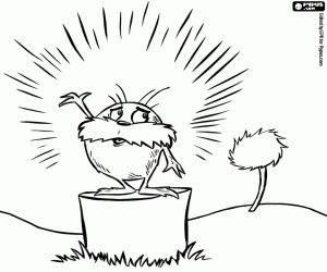 Coloriage Le Lorax, caractère original