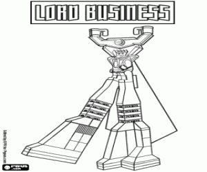 Coloriage Lord Business, le film de Lego