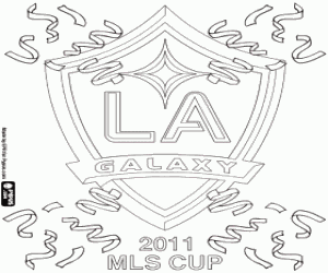 Coloriage Los Angeles Galaxy, champion 2011