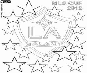 Coloriage Los Angeles Galaxy, champion 2012
