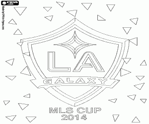 Coloriage Los Angeles Galaxy, champion MLS 2014