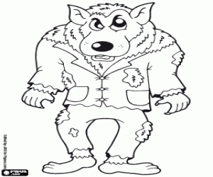 Coloriage Loup-garou