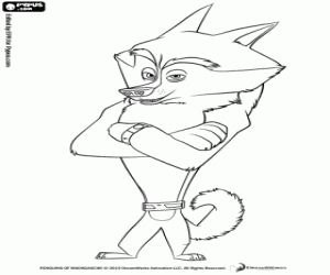 Coloriage Le loup gris Classified