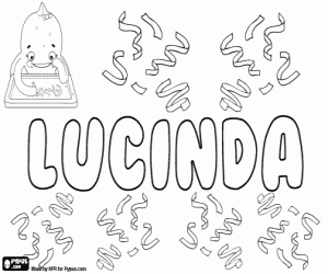 Coloriage Lucinda, dérivée de Lucia