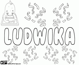 Coloriage Ludwika, nom polonais