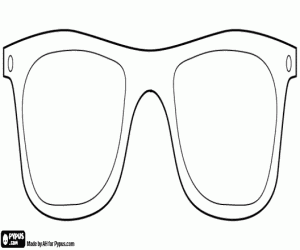 Coloriage Lunettes de déguiser