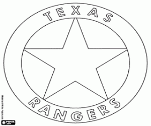 Coloriage L'étoile du Texas Ranger