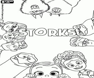 Coloriage L’affiche originale de Storks