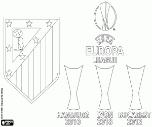 Coloriage L’Atlético Madrid, Europa League 2018