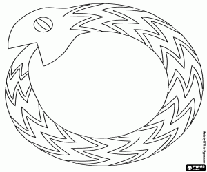 Coloriage L’Ouroboros, un ancien symbole