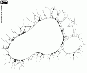 Coloriage L’énorme empreinte de Bigfoot