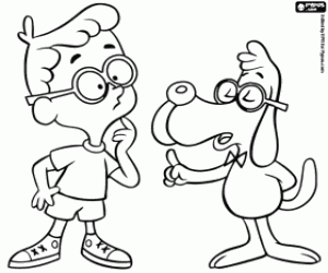 Coloriage M. Peabody et Sherman
