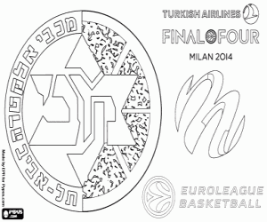 Coloriage Maccabi, champion de l'Euroligue 2014