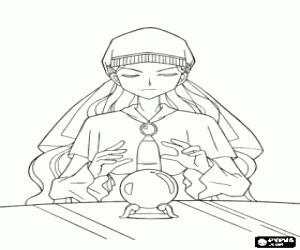 Coloriage Madame Taki de Mermaid Melody