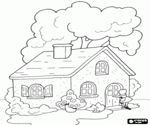 Coloriage La maison de la grand-mère