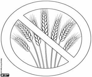 Coloriage Maladie coeliaque, intolérance au gluten