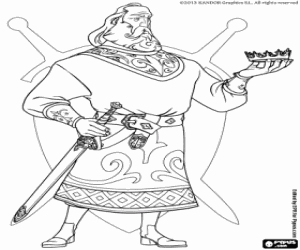 Coloriage Le maléfique chevalier Heraclio