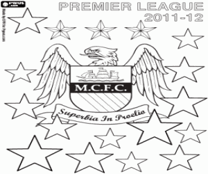 Coloriage Manchester City, champion 2011-012