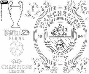 Coloriage Manchester City, Ligue des champions 2022-23