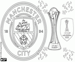Coloriage ManCity, Champion du Monde des Clubs 2023